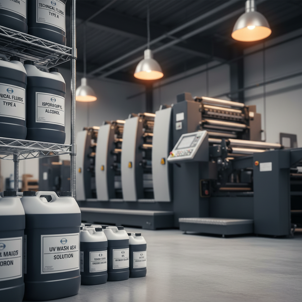 High-quality litho consumables and printing chemicals durban displayed in a professional print room environment.